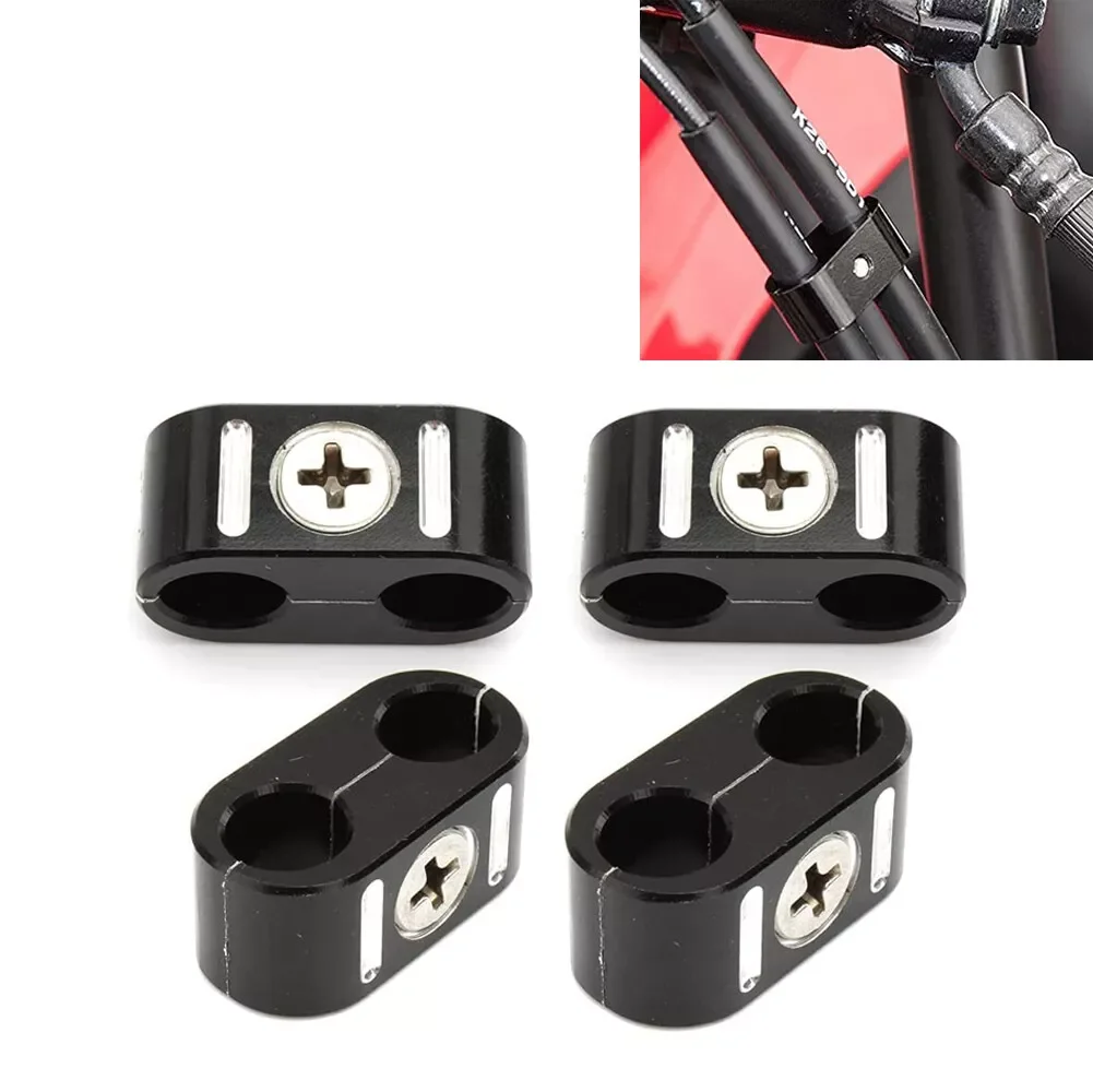 Motorrad CNC Bremse Gaszug Klemme Clip Halter Organizer Draht Linie Klemme Kompatibel Für Harley Touring Softail 1984-2018