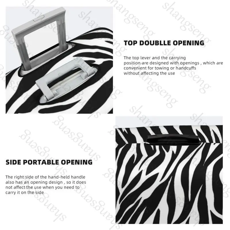 Zebra Pattern Thicken Luggage Cover Elasticity Trolley dust cover Suitcase Protection Cover Suitcase Case