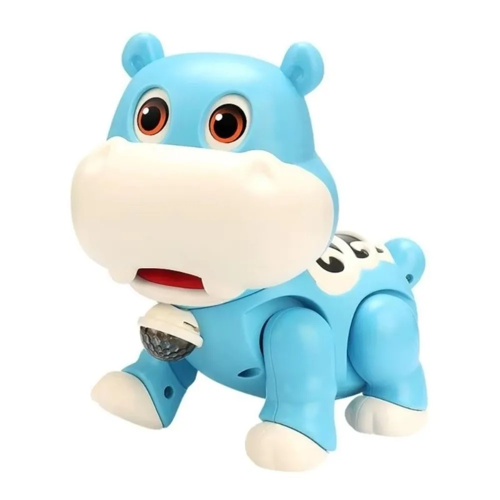 Singing Dancing Flashing Dancing Animal Toy Crawl Learning Lion Hippopotamus Electric Craw Learning Toy Educational With LED