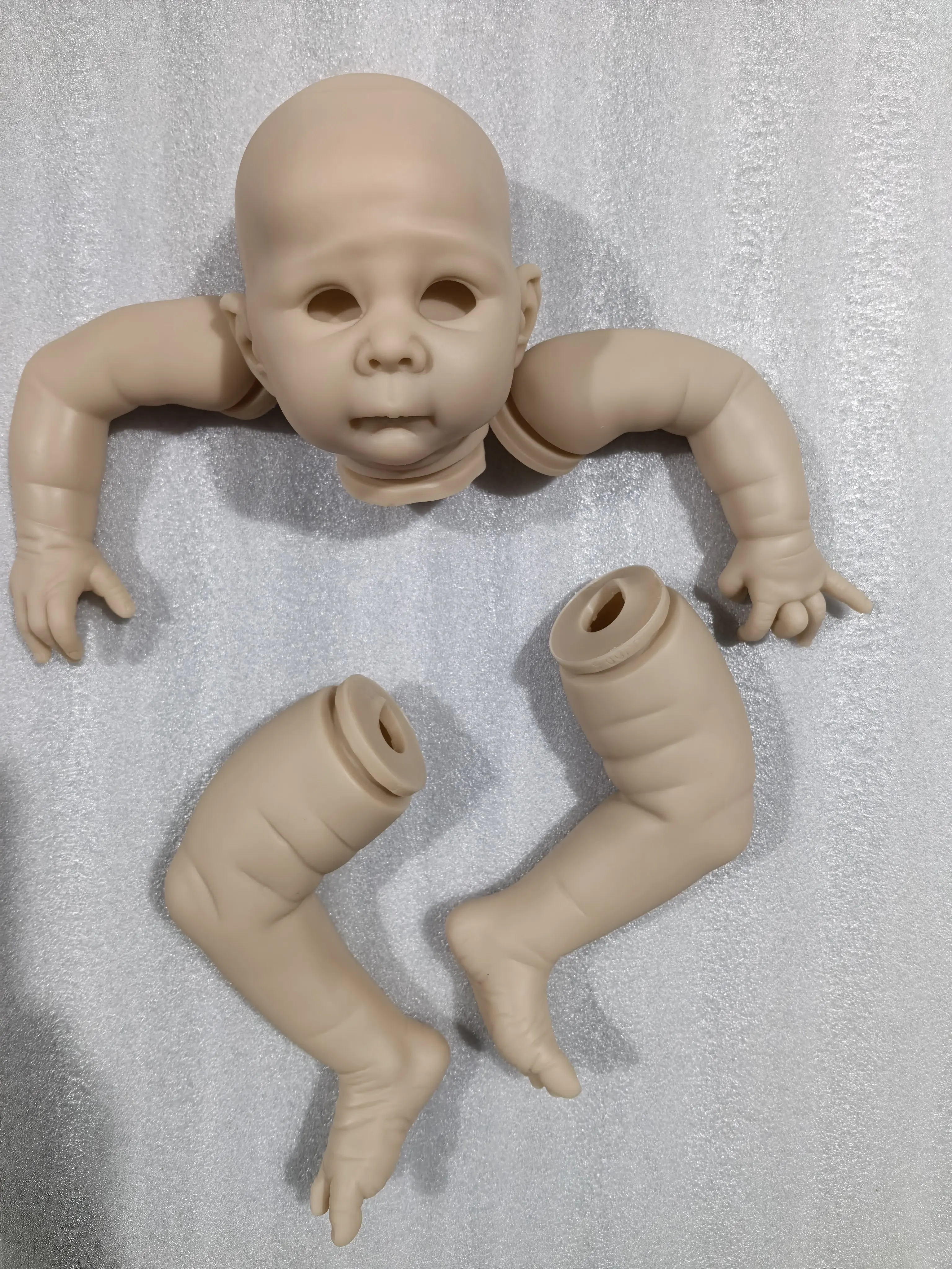 Kit de Boneca Reborn Lizzy de 19 Polegadas Edição Limitada, Inacabado, Não Pintado, Não Montado, Peças DIY para Artistas (Não é um Brinquedo)