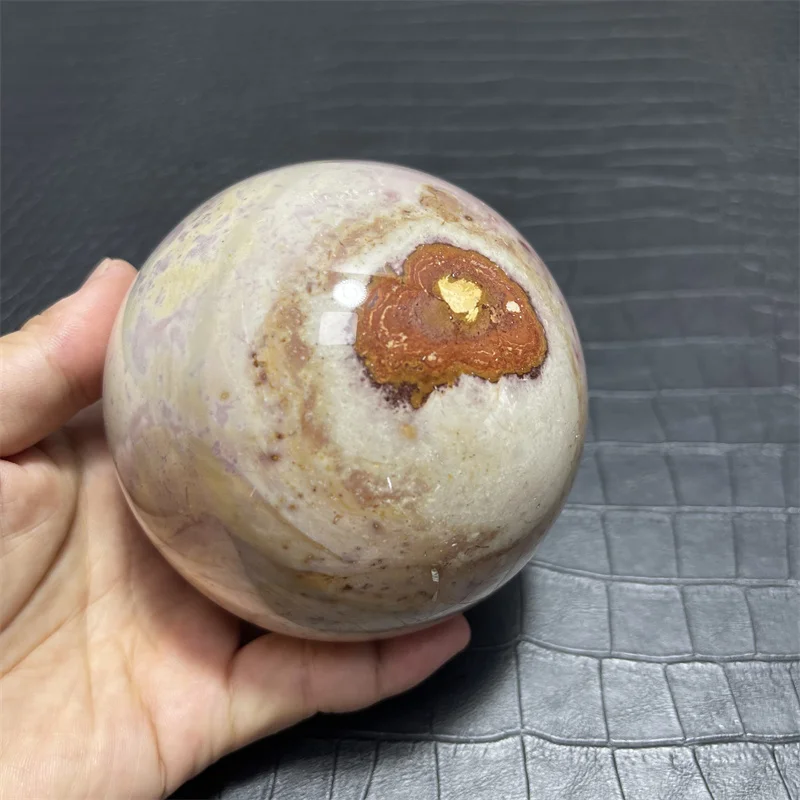 

1158g Natural Stone Ocean Jasper Crystal sphere Meditation Spirit Exorcism Feng Shui Ball Home Room Decoration Reiki Healing