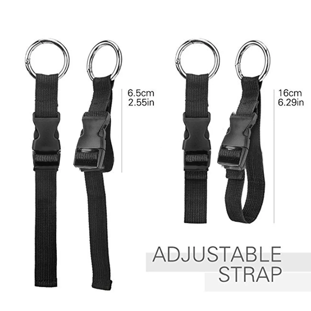 1-20PCS Travel Luggage Fixed Strap With Release Buckle Backpack External Strap Portable Strap Add-A-Bag Luggage Strap Belt Jacke