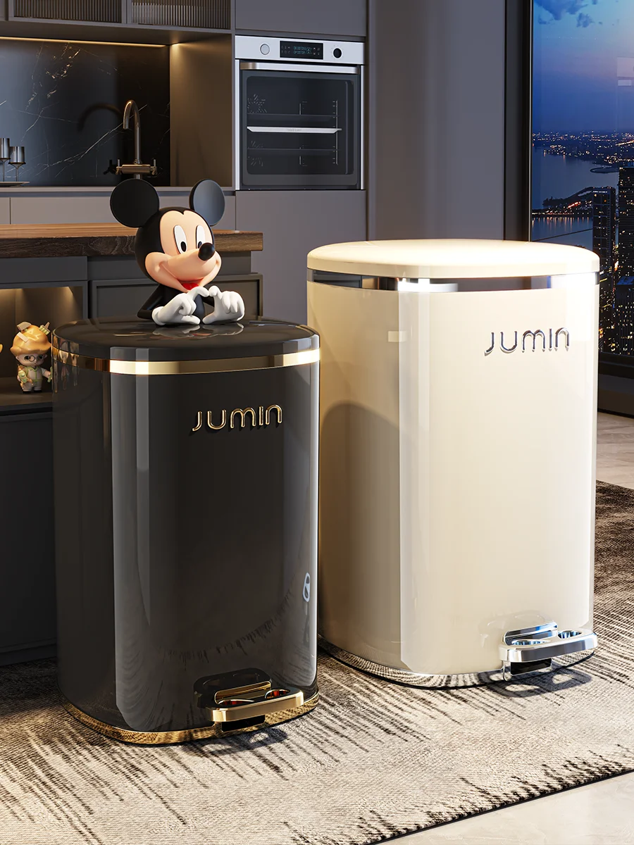 

Мусорное ведро с педалью большой емкости для кухни, ванной, спальни, дома, гостиной, туалета, новинка 2024 года