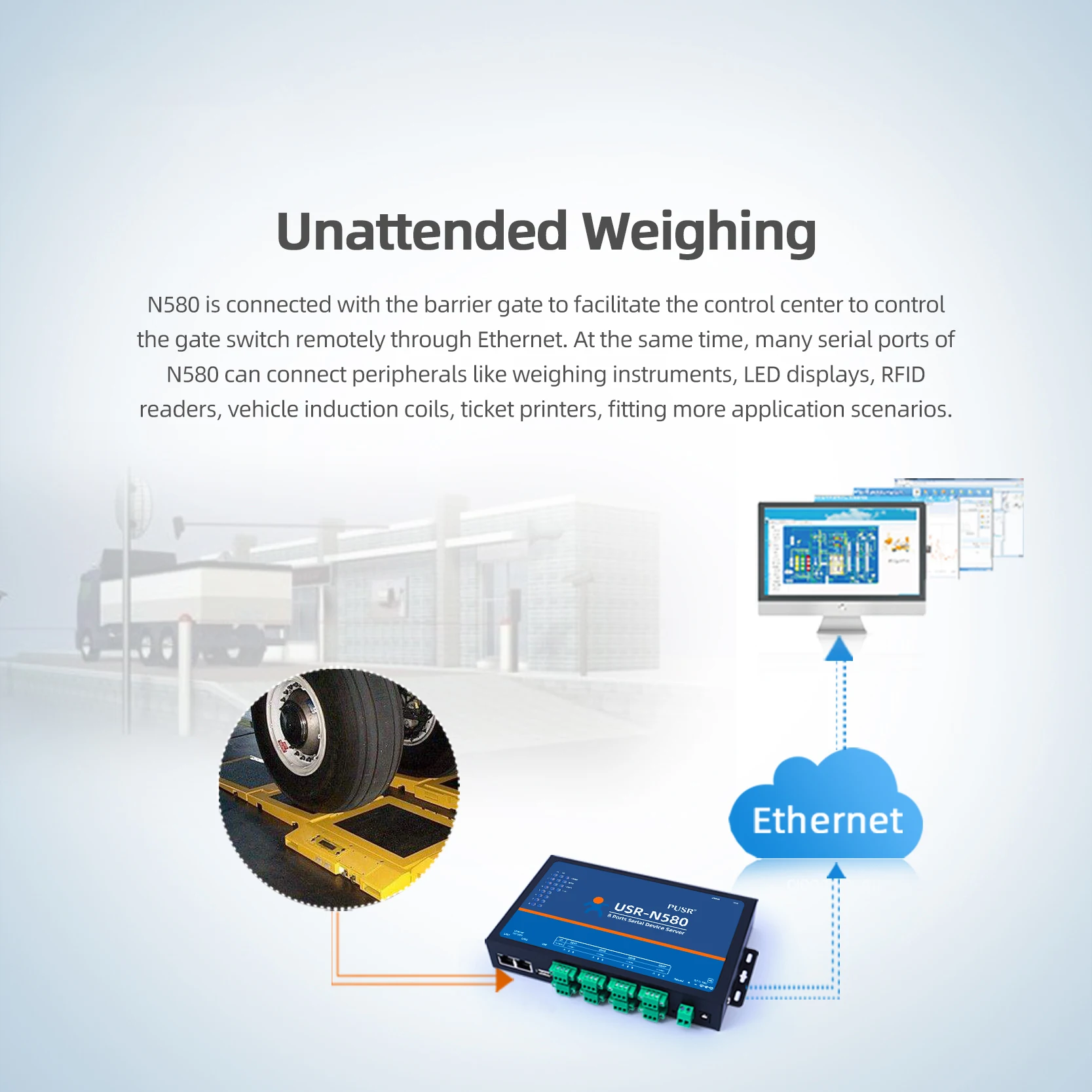 

USR-N580 Преобразователь последовательного в Ethernet Rs485 8 портов SSL/TLS со шлюзом Modbus MQTT