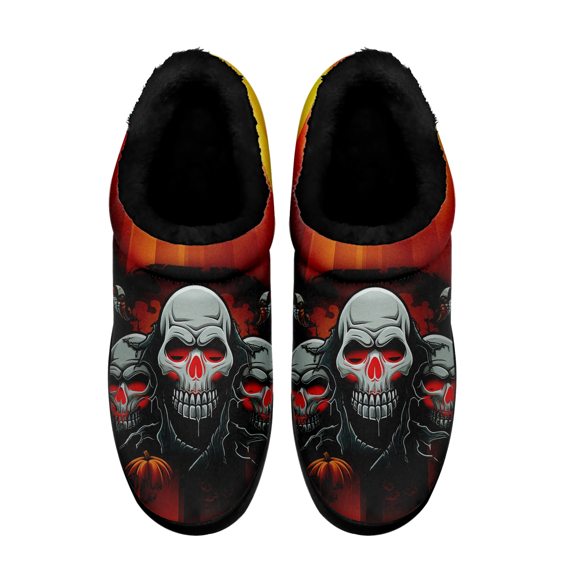 Dropshipping Print On Demand Custom Cotton Slippers Halloween Design