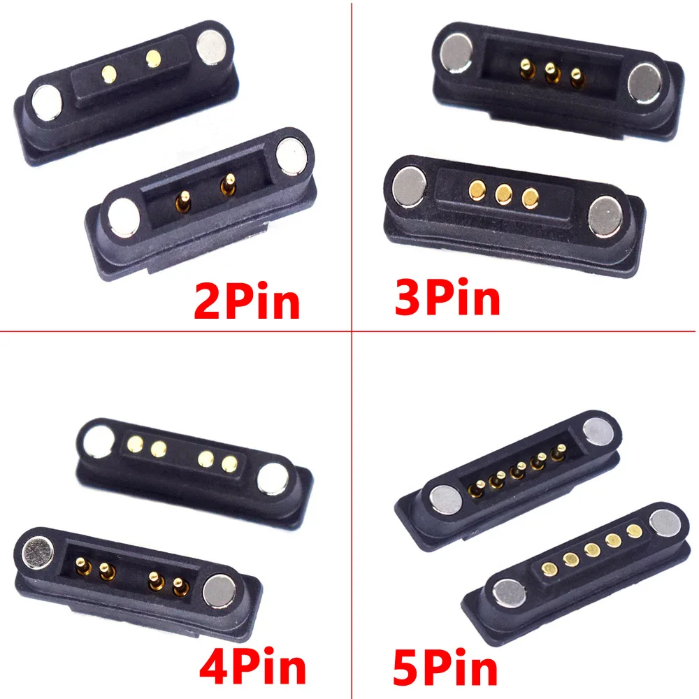 1Pair 13Pin 14Pin 15P 16P 17Pin 18Pin 19Pin 20Pin Waterproof Magnetic Pogo Pin Connector 2A Male Female Spring Loaded DC Power S