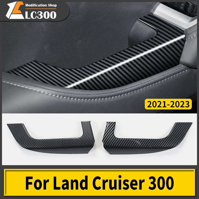 

For Toyota Land Cruiser 300 2021 2022 2023 Inside Handle Armrest Decoration Protective Sticker LC300 Interior Accessories Tuning