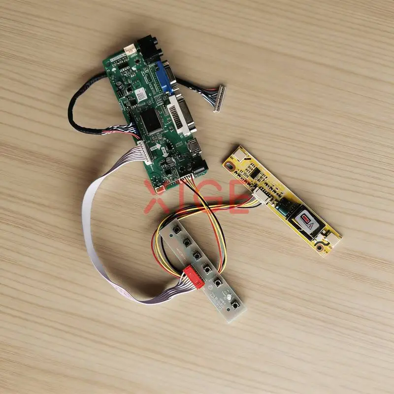 

LCD Matrix Controller Drive Board Fit G150XG01 M150XN06 M150XN07 TMS150XG1 2-CCFL LVDS 20-Pin 1024*768 VGA+DVI+HDMI 1024x768 Kit