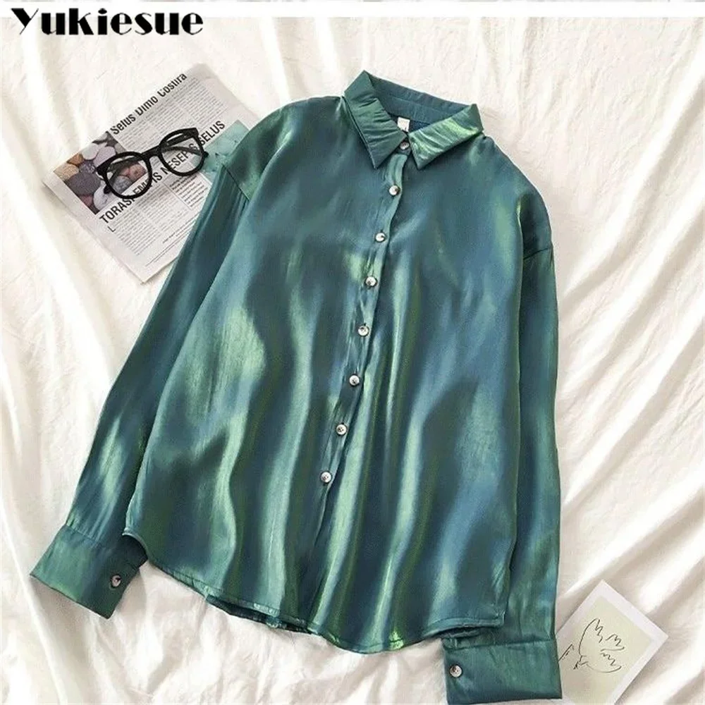 blusas mujer de moda 2022 summer luxurious chiffon Top women shirts Women\'s shirt Blouses tops Long sleeve Chic woman blouse