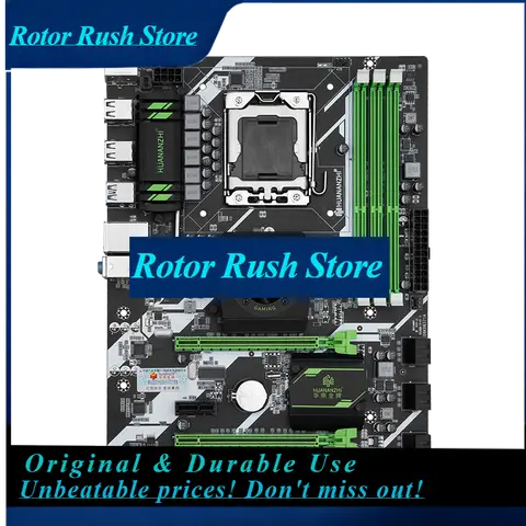RoRuSHUANANZHI X58 LGA 1366 X58 Deluxe Motherboard Support RECC NON-ECC DDR3 And Xeon X5670 X5575 X5650 X5660 USB3.0 AMD RX Seri