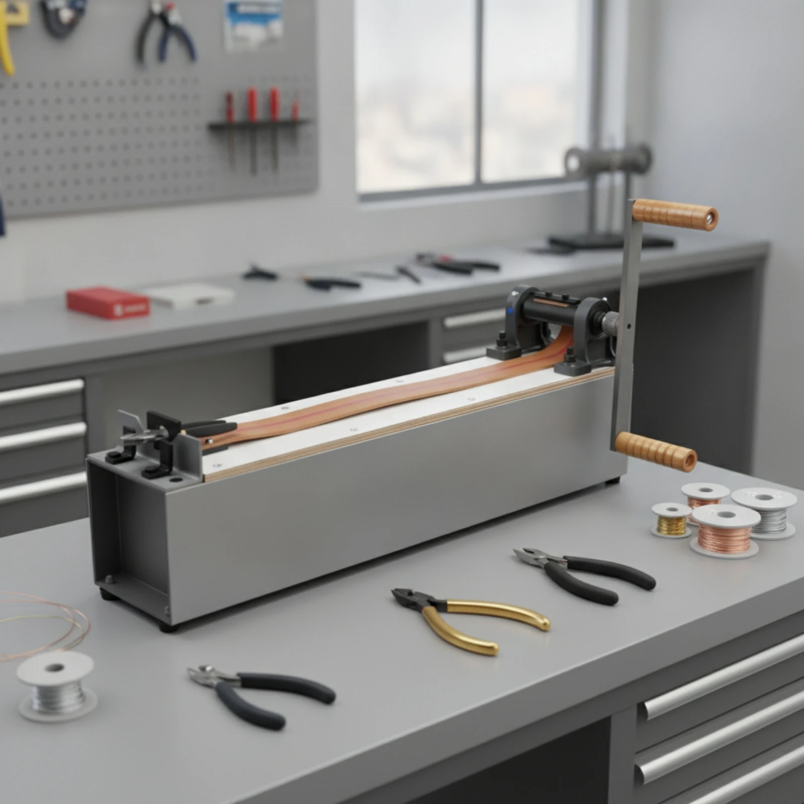 Wire Drawing Bench Long-Lasting Drawbench Bench with Hand Crank Smooth for Jewelers, Jewelry Making, Workshops