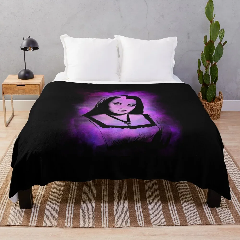

Lily Munster Throw Blanket Plaid on the sofa for sofa Blankets