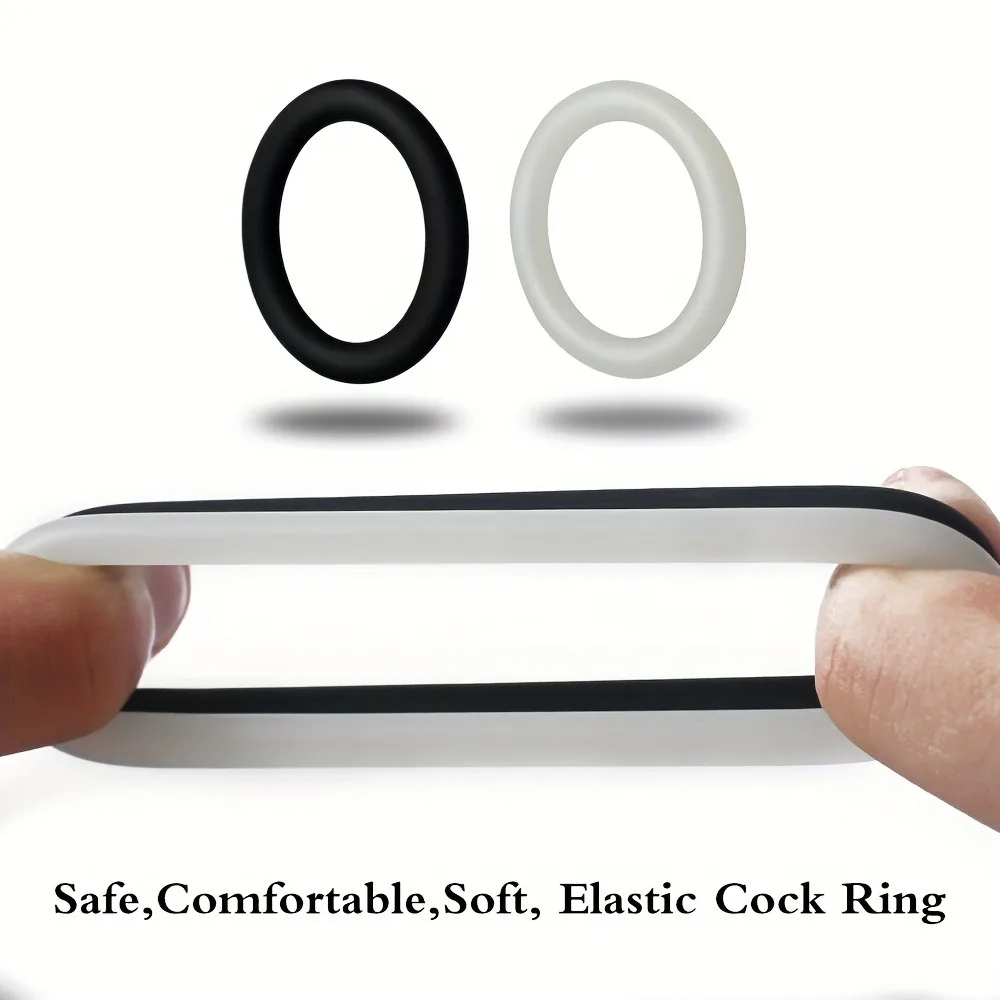3PCS Silicone Penis Rings Set Delay Ejaculation Cock Ring Glow In Dark Male Stamina Enhancer Lock Sperm Sex Toys for Men Couples - Image 5