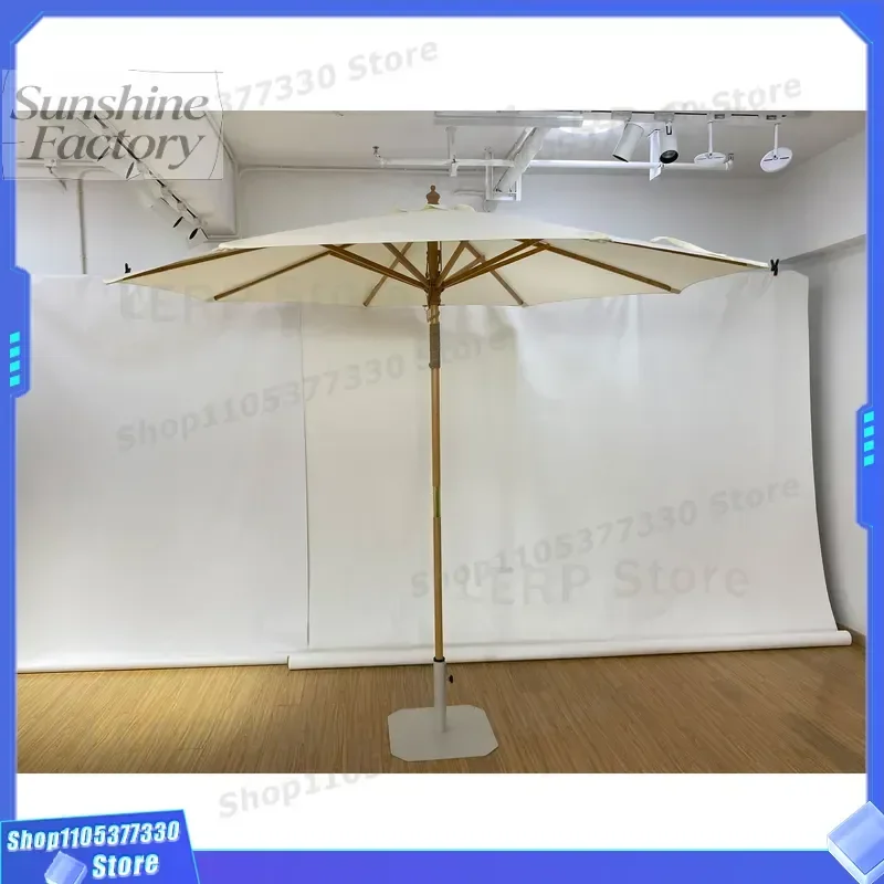 MIA Garden Wooden Pole Beach Bamboo ECO Friendly Outdoor Sunshade Umbrella