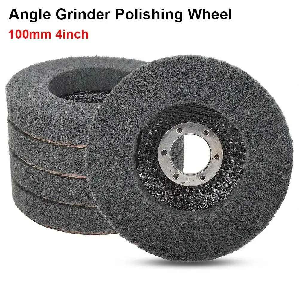 

1 шт. новый полировальный круг из нейлонового волокна, зернистость 800, 4 дюйма, 100 мм, полировальный диск, полировальный круг для угловой шлифовальной машины