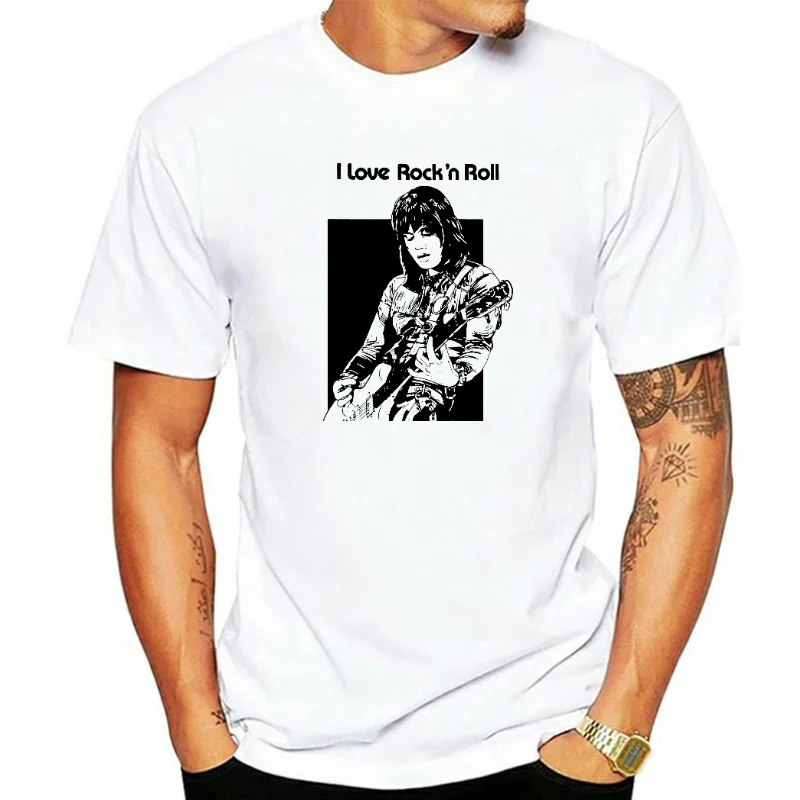 Title: Men Short sleeve tshirt Joan Jett - I Love Rock n' Roll Tshirt cool Women t-shirt