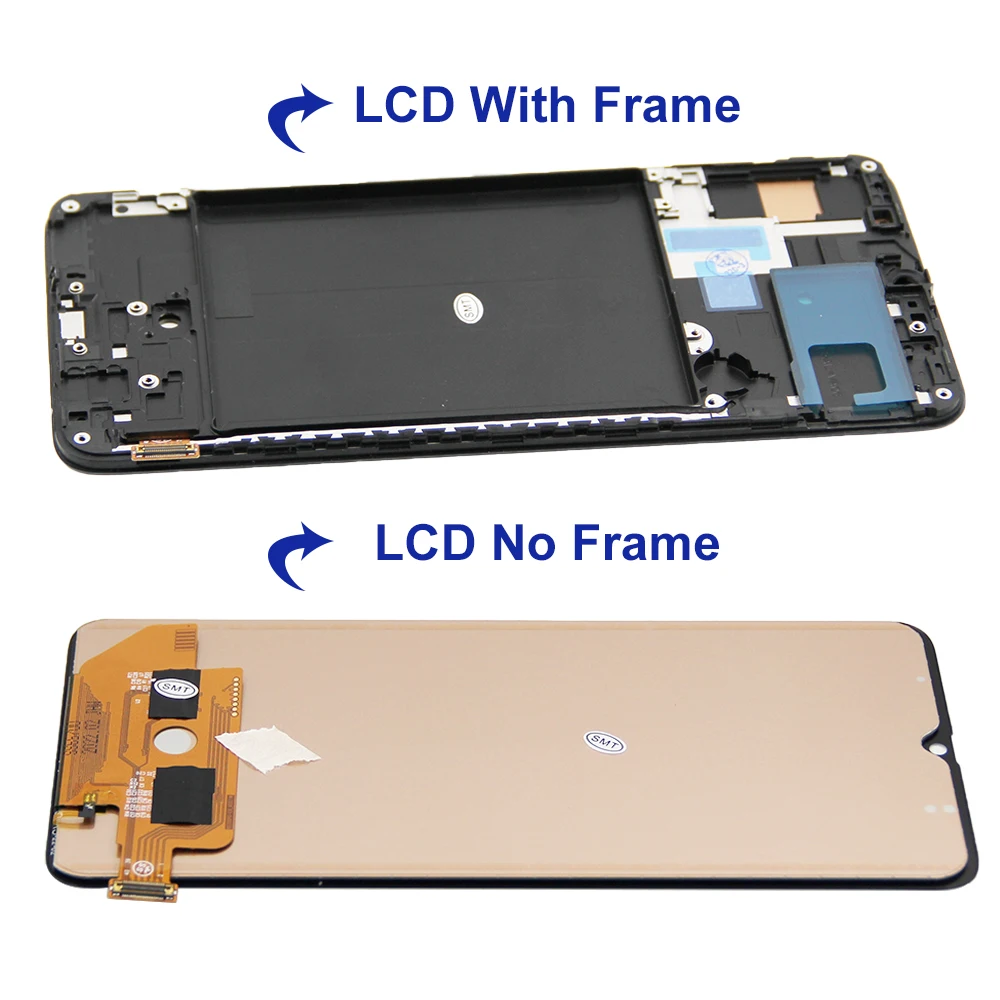 A70 Display Screen For Samsung Galaxy A70 A705 A705F SM-A705F LCD Display With Frame Touch Screen Digitizer Assembly Replacement