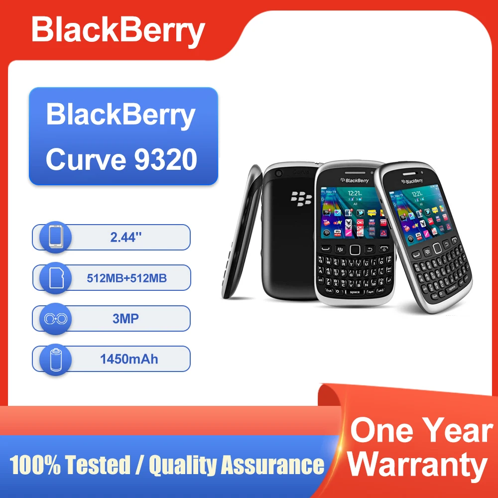 Оригинальный разблокированный Bluetooth-динамик BlackBerry Curve 9320, 2,44 дюйма, 1450 мАч, быстрая доставка, мобильный телефон в хорошем состоянии Оригинальный разблокированный Bluetooth-динамик BlackBerry Curve 9320, 2,44 дюйма, 1450 мАч, быстрая доставка, мобильный телефон в хорошем состоянии