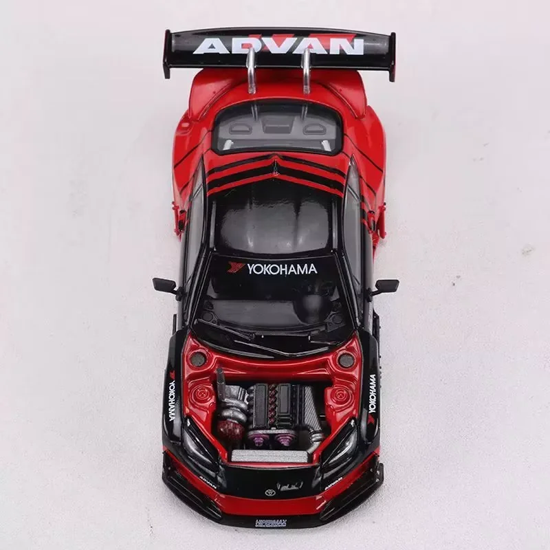 Poprace 1/64 escala gr86 liga modelo de carro coleção estática decorado presentes de feriado brinquedos lembrança presente