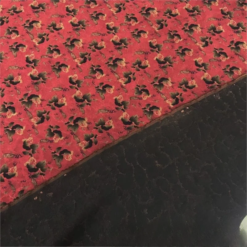 

40 momme jacquard silk gauze fabric Chinese style heavy ramie