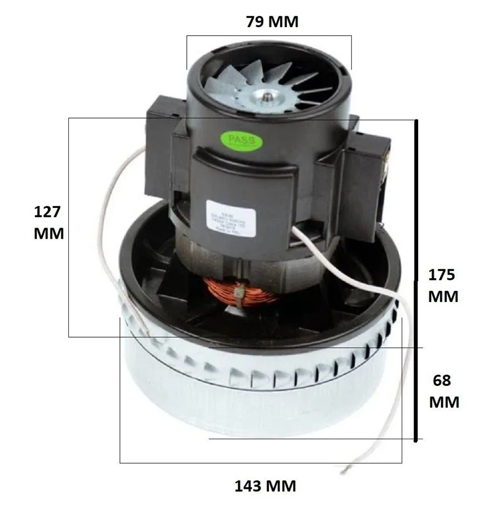 Compatible for Soteco MEC 633 vacuum cleaner motor