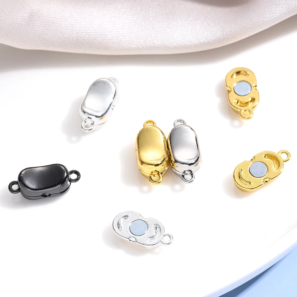 5 Paar 7*17mm Legierungs-Magnetverbindungsperlen für Armband-, Halsketten- und Schlüsselanhänger-Schmuckherstellung – Detail 6