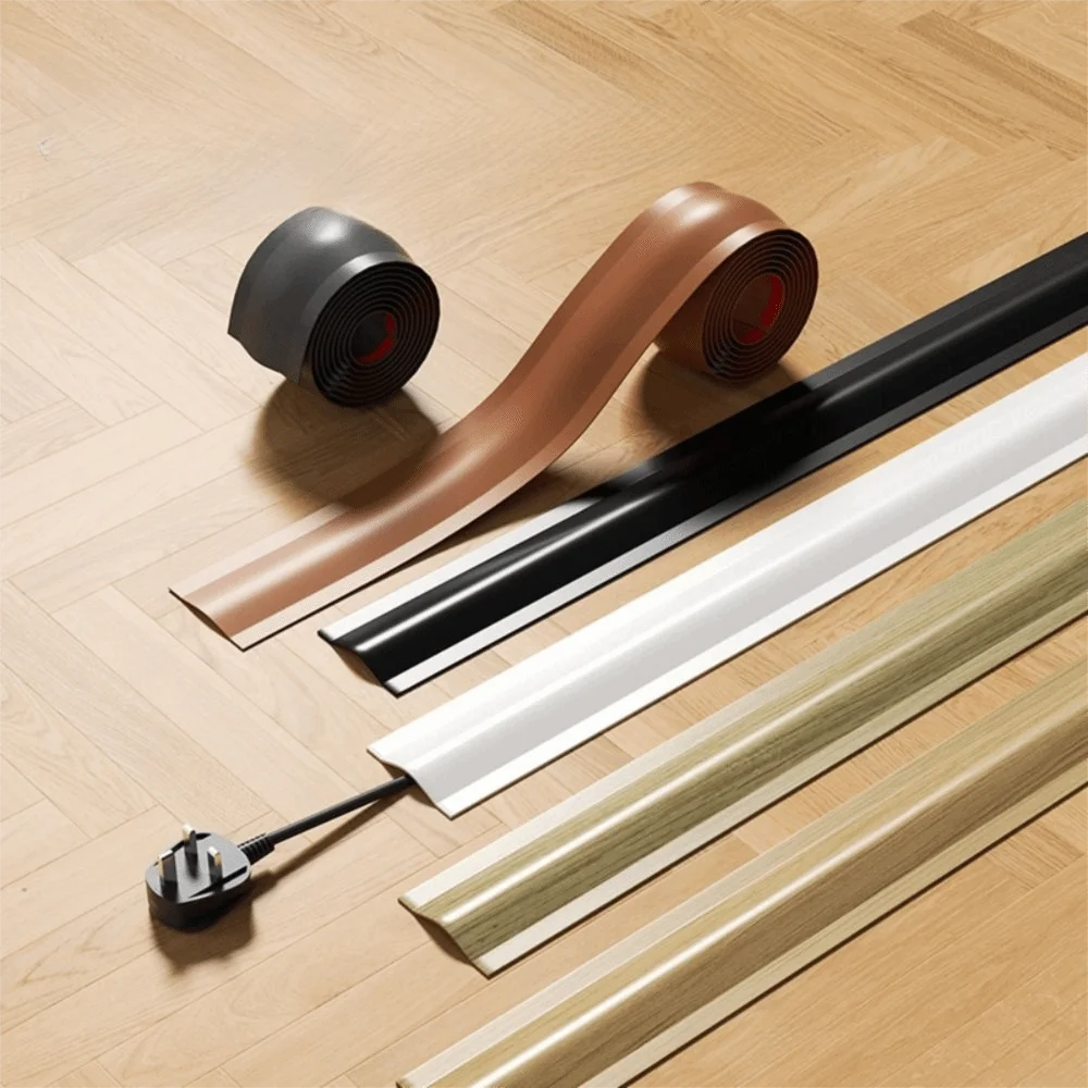 

High Quality Soft Cord Cover Durable Flexible Wire Cover Cable Management PVC Floor Cable Cover Indoor