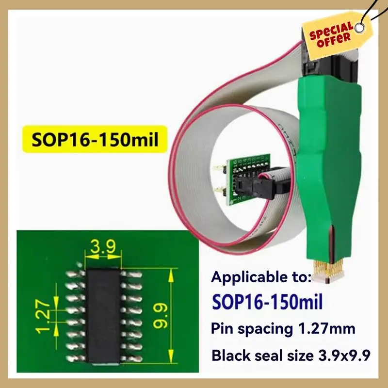 チップ ダウンロード 書き込み書き込みケーブル チップ ダウンロード 書き込みケーブル SOP16-150Mi プローブ スプリング ニードル フラッシュ Eeprom チップ バーナー ケーブル