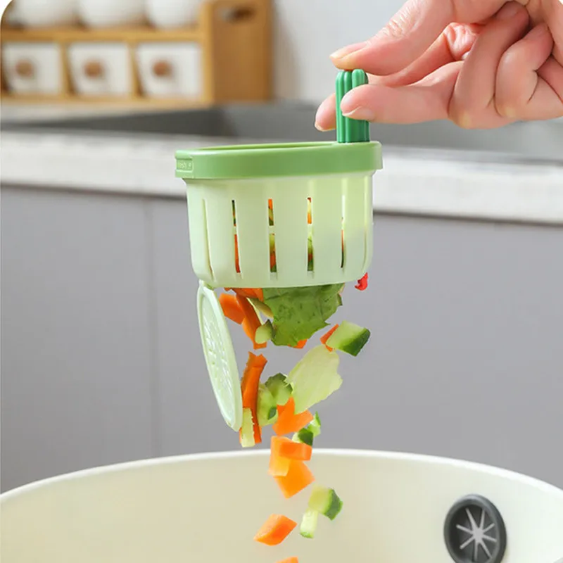 Cactus Sink Drain Strainer Press Automatic Dumping Basket Multi-functional Use Filter Net for Tub Kitchen Waste Collector