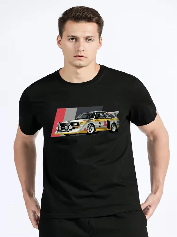 Sport S1 E2 Group B Rally Car Stig Blomqvist Mikkola and Walter T-Shirt Casual T Shirt Cotton Tops Men's Clothing Unisex Tshirt