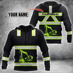 Personalized Excavator Heavy Equipment 3D Unisex Deluxe Hoodie Men Sweatshirt Streetwear Zip Pullover Casual Jacket Tracksuit-38