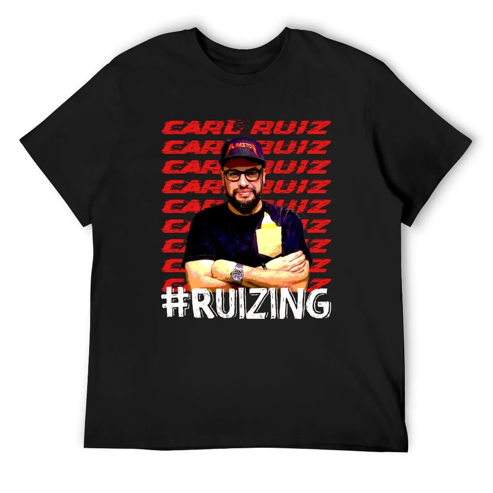 chef carl ruiz ruizing trending artwork T-Shirt graphics oversizeds t shirts for men cotton