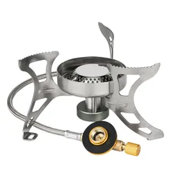 BRS 51 Outdoor Split Gas Burner Camping Stove Ultralight Portable Mini Picnic Windproof Stove BBQ Equipment