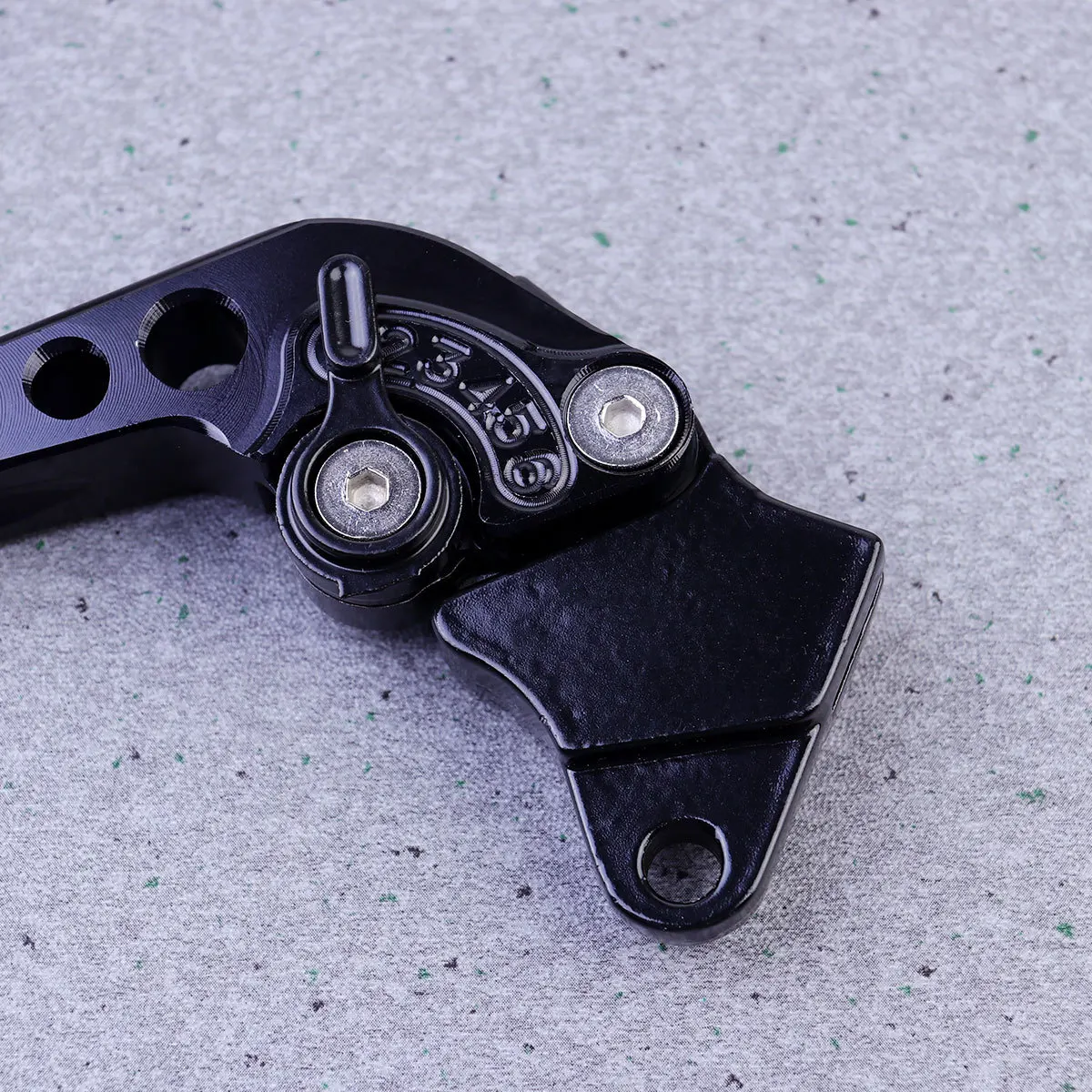 

1 Pair Universal Motorcycle Brake Lever 6 Gear Adjustable Alloy Handlebar Protector Durable Hand Grip For Black