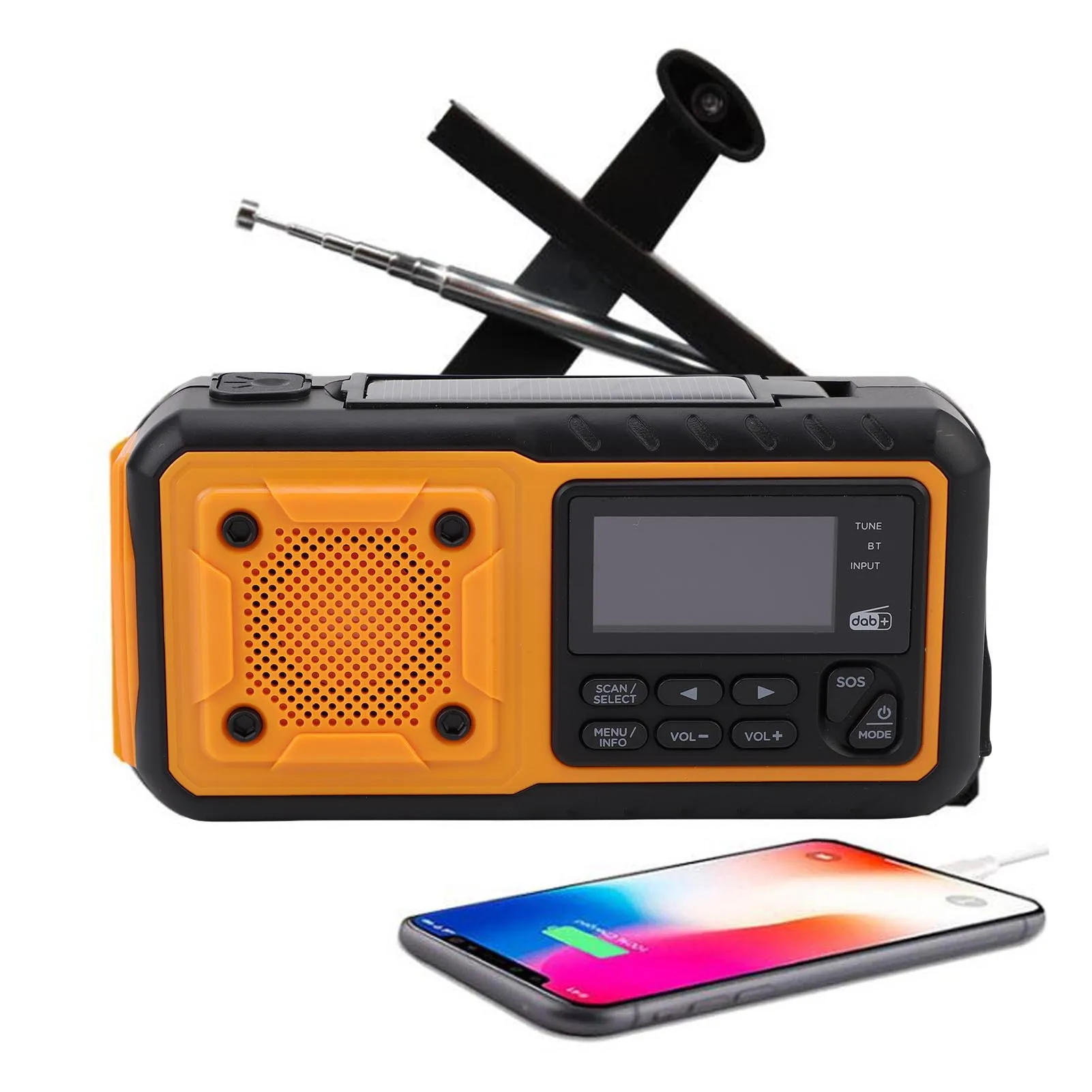 hand-crank-radio-multifunctional-ipx6-rain-proof-digital-display-solar-power-bank-emergency-dab-radio-with-bluetooth-speaker