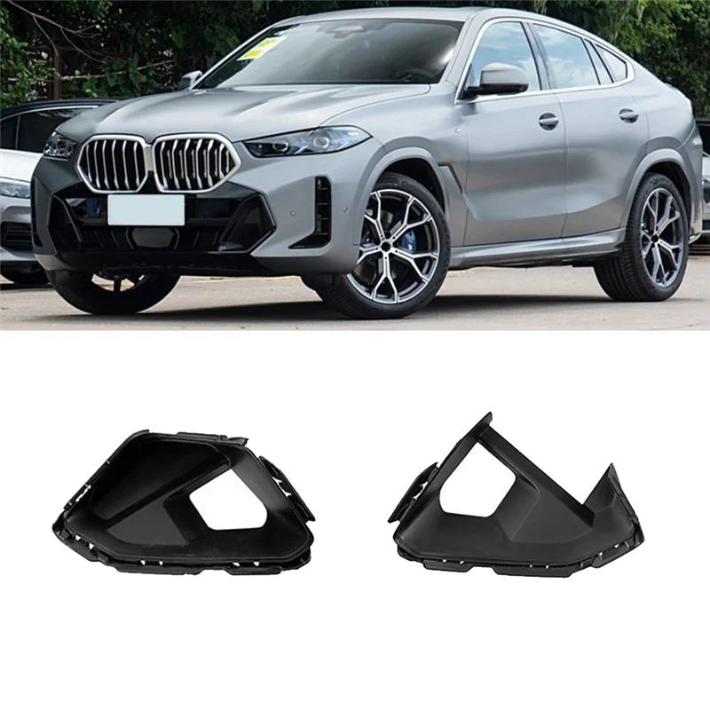 

Прочный-1 пара переднего бампера автомобиля, крышка воздухозаборника 51118085995 51118085998 для BMW X6 G06 LCI 2023, основание воздухозаборника