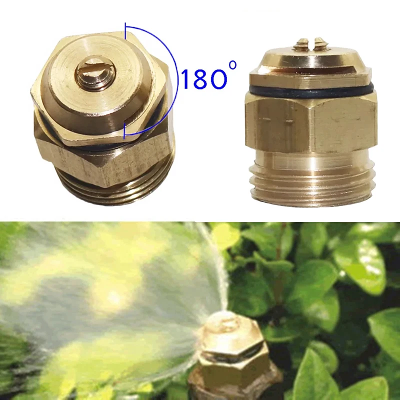 5Pcs Brass 180° Refraction Nozzle 1/2