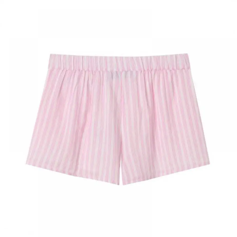 

Women High-Waisted Shorts Popular Elastic Shorts Three-Point Casual Short Pants Pink Short Trousers for Lady Home Beachwear