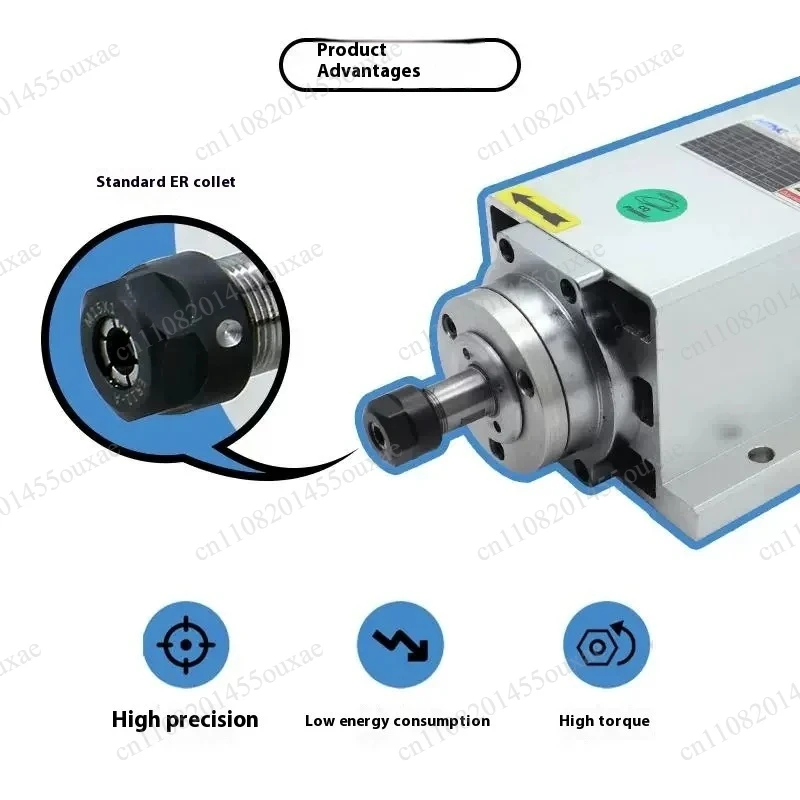 2.2KW CNC Spindle Motor Kit 110V 220V ER20 0.9Nm 24000RPM High Speed Engraving Cutting Spindle Motor