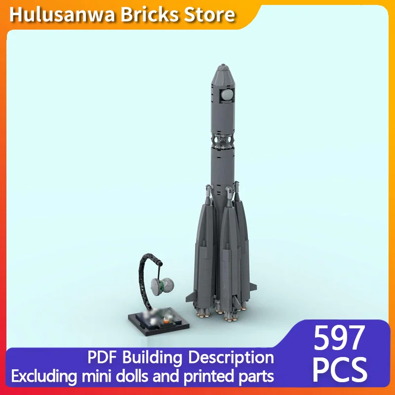 

Модель тяжелого пилотируемого космического корабля MOC, конструктор из строительных блоков, военное оборудование, модульная технология, подарки, праздничный набор для сборки, детские игрушки