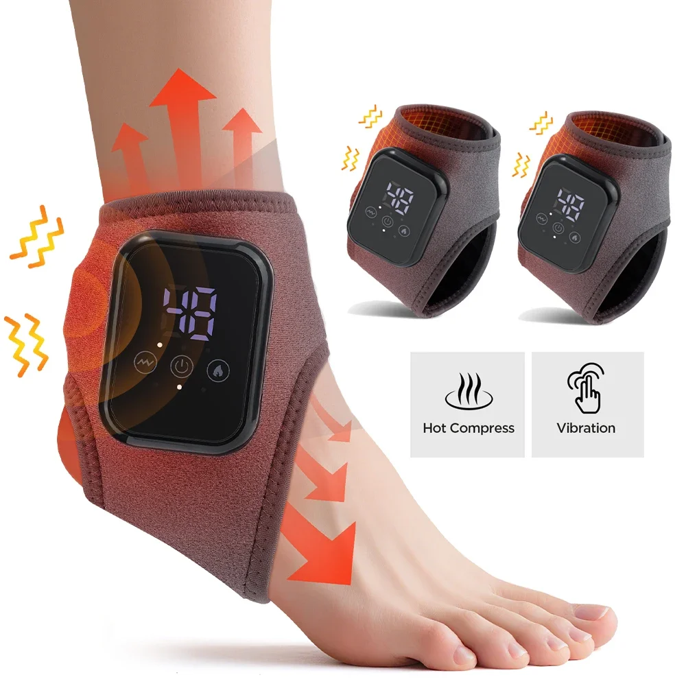 

1 пара пояса для лодыжки стопы, регулируемый горячий компресс, вибрационный массаж, защита лодыжки стопы, запястной туннель, защита стопы, поддержка