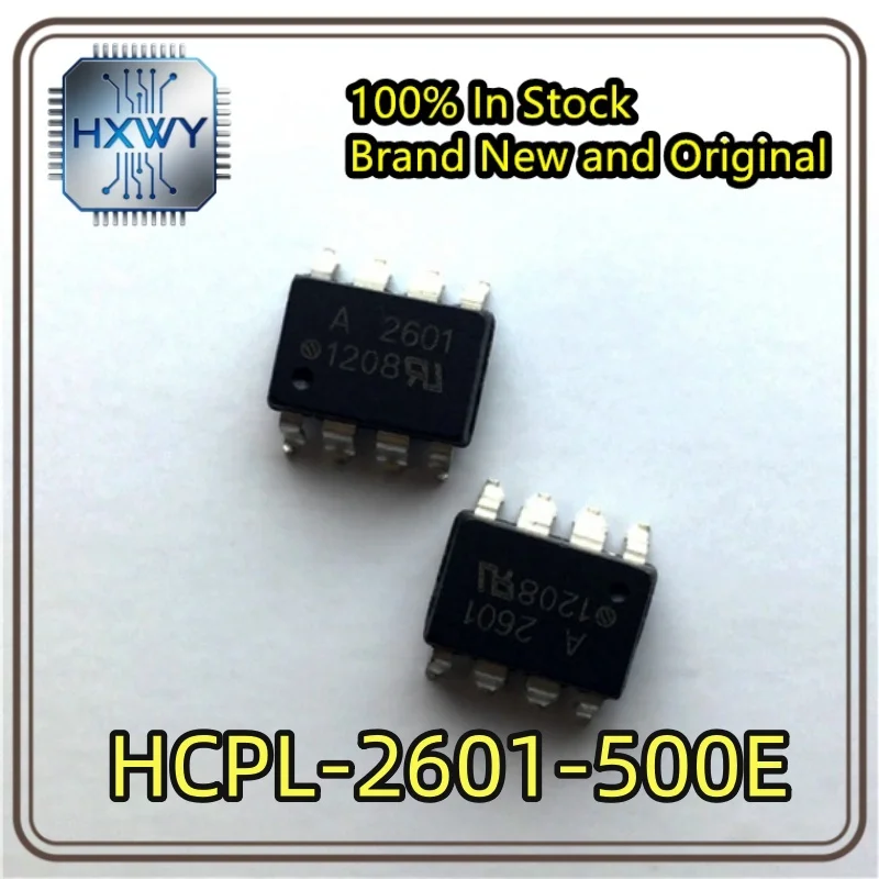 (5/20 Pieces) HCPL-2601-500E SOP-8 A2601 5kV Logic Output Optocoupler, Brand New Original Stock, Electronic Equipment