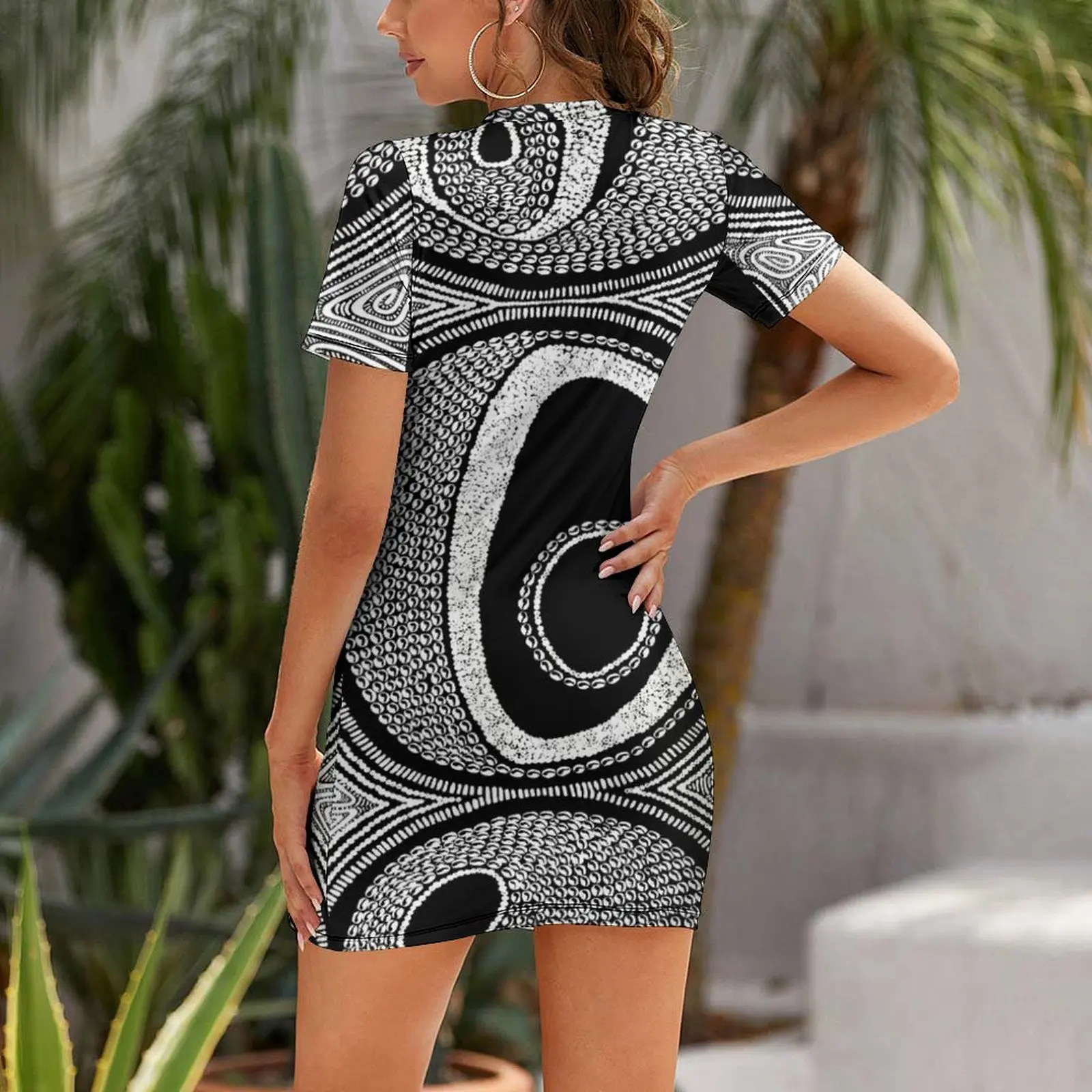 #546.1 - Daily Devotion - Artist Nathalie Le Riche Short Sleeved Dress womens dress Clothing Dress