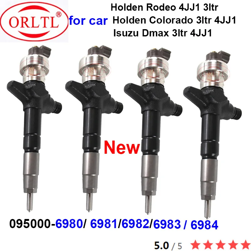 

4PCS Diesel Fuel Injector 095000-6980 Common Rail Injection 095000-6980 095000 6980 6981 6982 6983 6984 For Isuzu Dmax 3ltr 4JJ