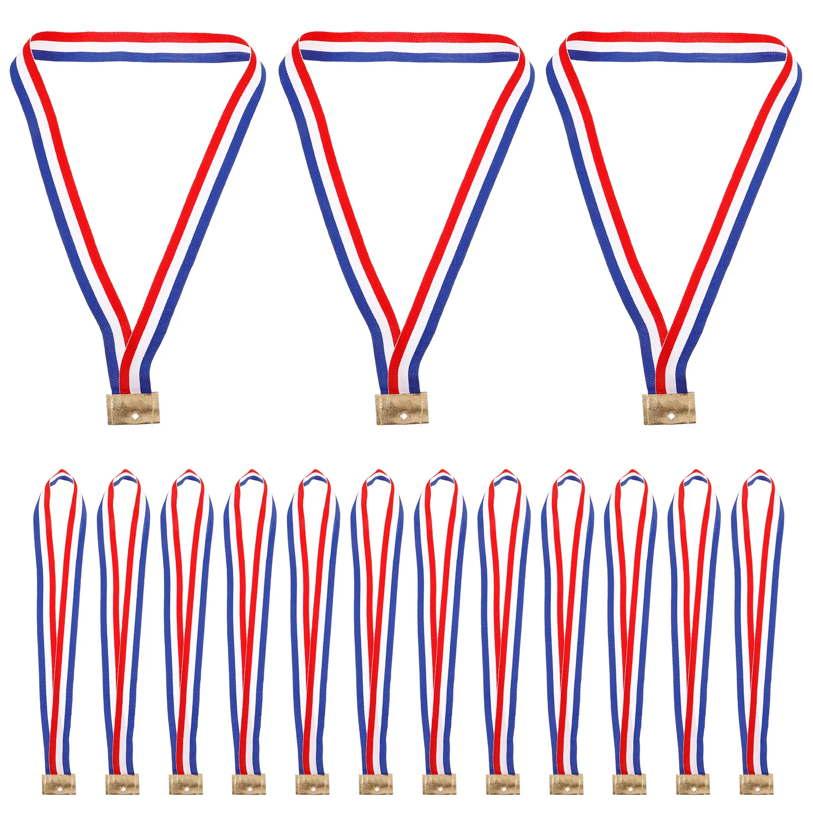 

25Pcs Multi-Function Neck Ribbons for Medal Awards School Party Games Relay Races Recognition Prizes Competition Sport Event