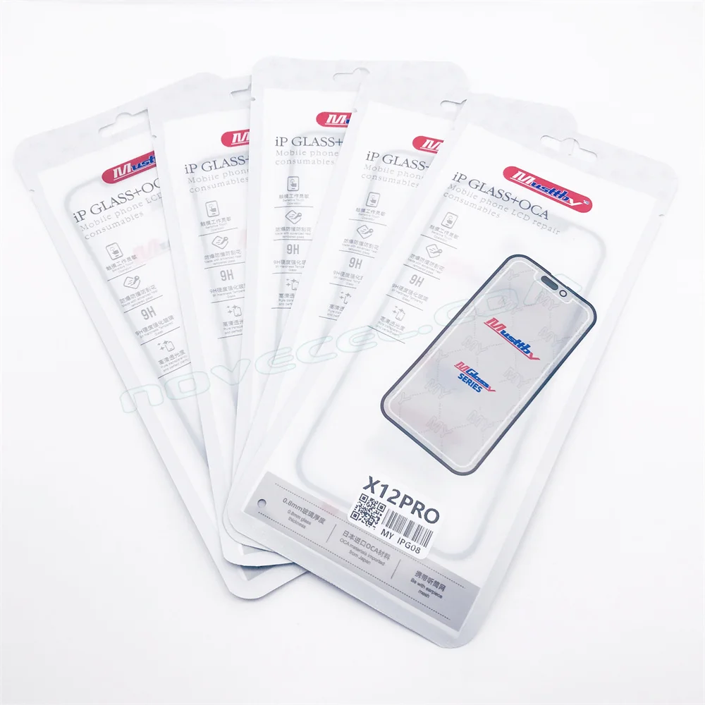 Musttby 5pcs for Apple 16 pro max 1:1 ORI Front Outer Glass + OCA Goose For iPhone 11 12 13 14 pro X Xs max Touch Screen Repair