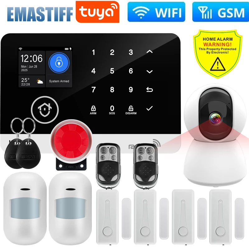 Wireless Tuya GSM WiFi Security System