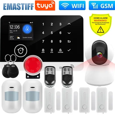Wireless Tuya GSM WiFi Security System eMastiff