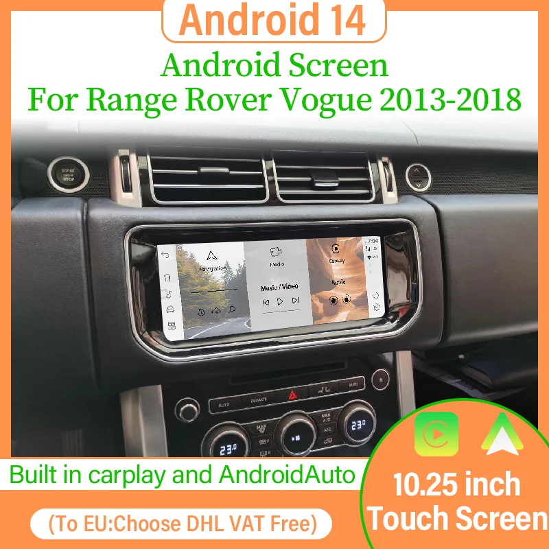 Navigation Car DVD Radio Multimedia Player GPS For Land Rover Range Rover vogue 2013-2018 Android 14 128G Wireless Carplay Auto