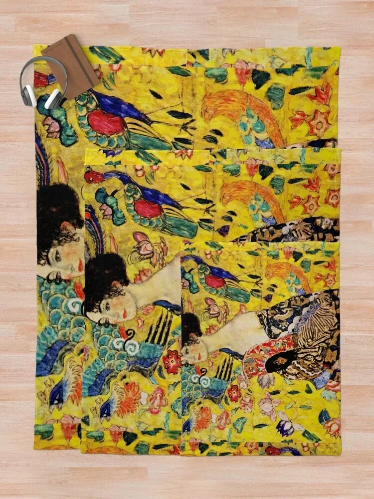 Gustav Klimt Art Nouveau-Manta de tiro inspirada en el japonismo moderno, mantas para bebé